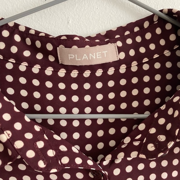 Brown dotted blouse - Picture 4 of 4